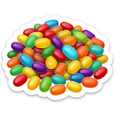 Jelly bean sticker