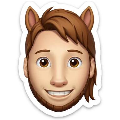 messi under horse sticker