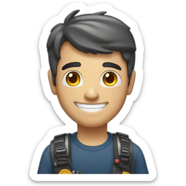 happy john the cameraman sticker