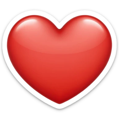heart with a frosted edge sticker