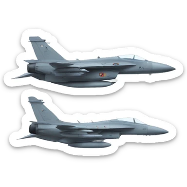 military fighter jet sticker