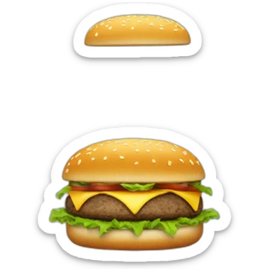 Un hamburger sticker