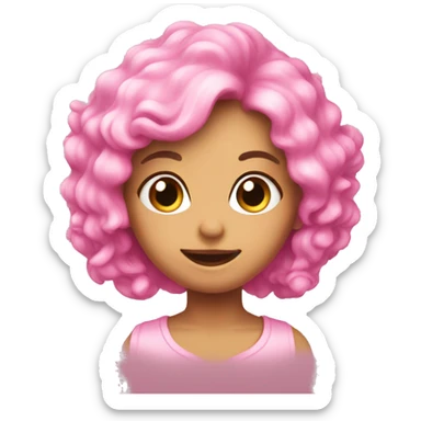 Pink cute things sticker