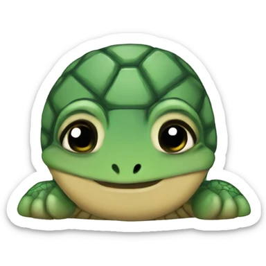 cute turtle emo sticker