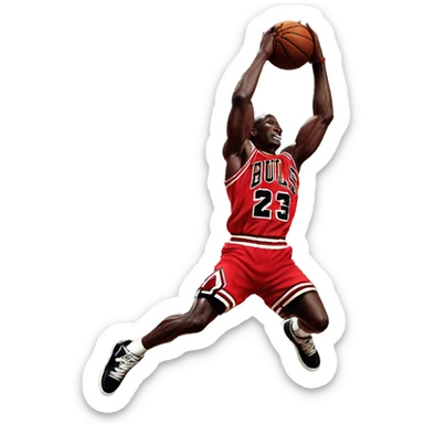Michael Jordan dunk  sticker