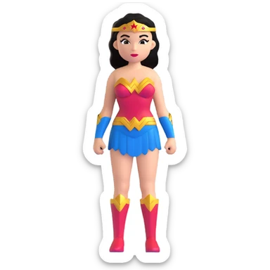 Wonder Woman superhero sticker