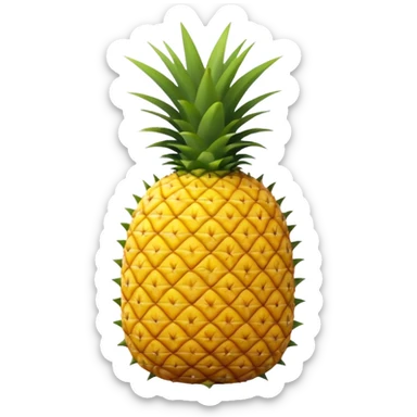 pineapple with X on it sticker