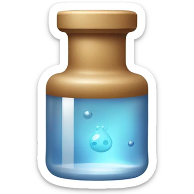 experiment vial, transparent, with no materials in sticker