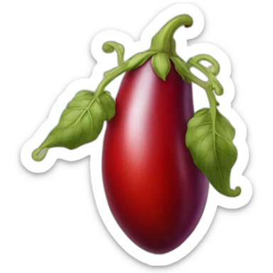 red eggplant sticker