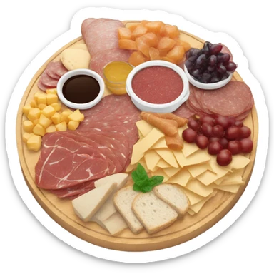 Charcuterie board sticker