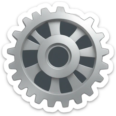 3d gear sticker