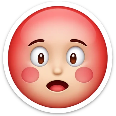 Emoji qui rougis et tout gêner  sticker