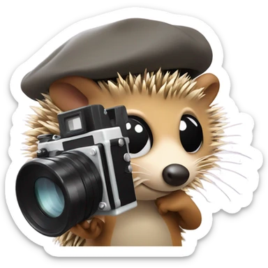 hedgehog the movie director with camera sticker