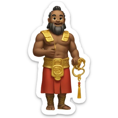 God of wealth sticker