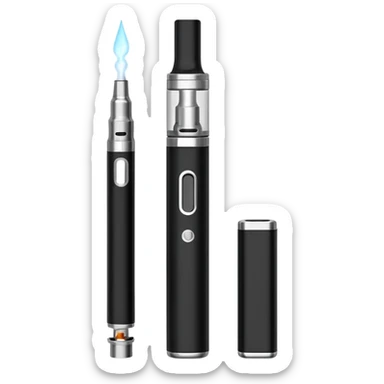 black simple Electronic cigarette sticker