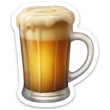 A glass of Butterbeer sticker