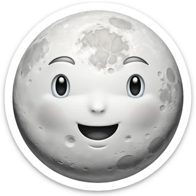 phases of the moon: first moon sticker