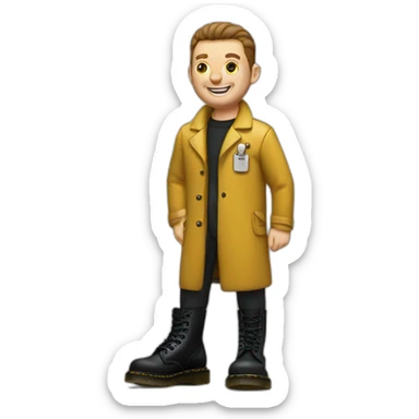 dr.martens black sticker