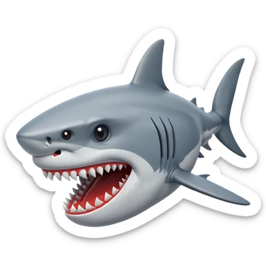 a shark wearing Nike shoes sticker