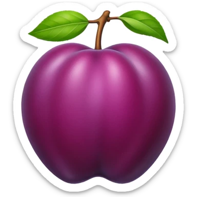plum sticker