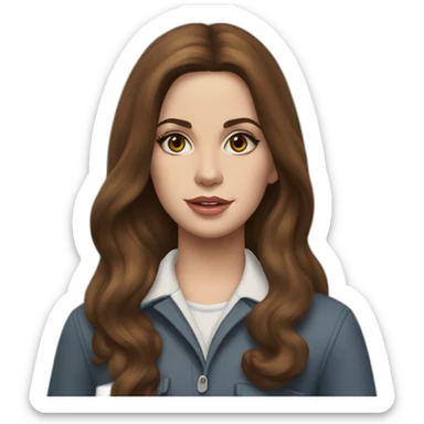 Lana del Rey going to school sticker
