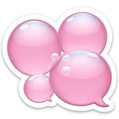 Light pink text messages sticker