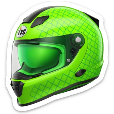 ate a Florecent green heart emoji as the same patterns as Lando Norris's helmet sticker