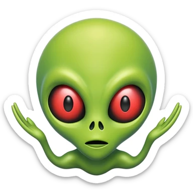 Acid blooded Alien sticker