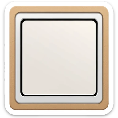 White Polaroid frame sticker