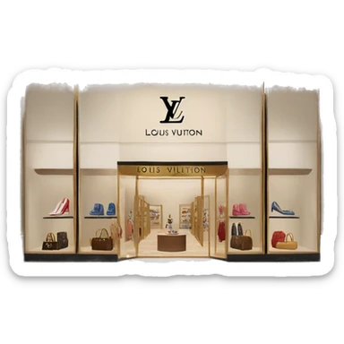 Louis Vuitton boutique sticker