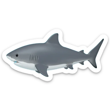 Tiger shark sticker