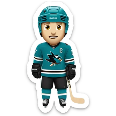 San Jose sharks hockey white guy sticker