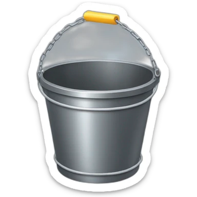 bucket with a chainlink icon on it sticker