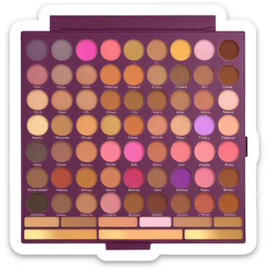 eyeshadow makeup palette sticker