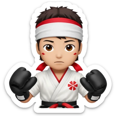Ryu from street fighter  sticker