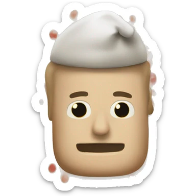 card saying joyeux noël sticker