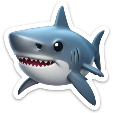 Shark in love  sticker