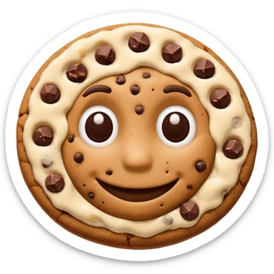 Chocolate Chip Cookie Man sticker