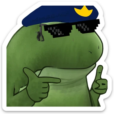 middle finger sticker