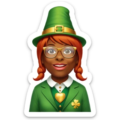 Celebratory Leprechaun sticker