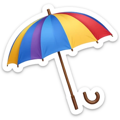 umbrella for rain colorful sticker