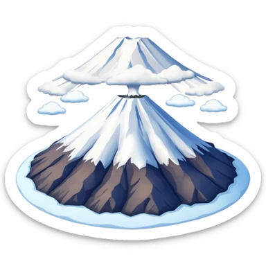Mount Fuji with a clean background sticker