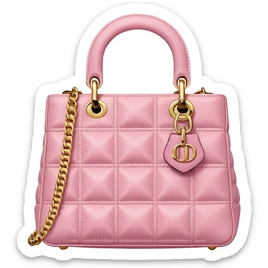 Pink Dior bag sticker