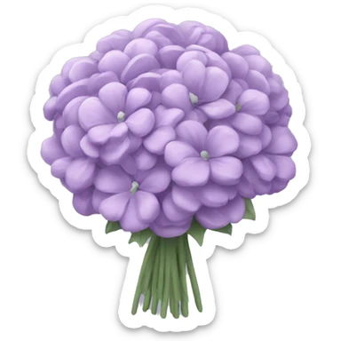 Pastel purple bouqet sticker
