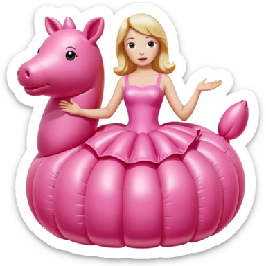  paris SPAM meat jeff koons style inflatable sculpture art  sticker