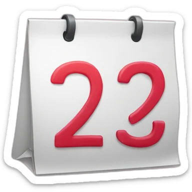 calendar 22 of february sticker