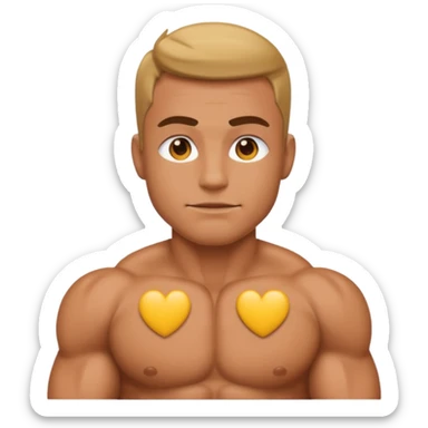 shoulders muscle emoji sticker