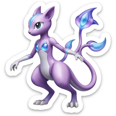 Meloetta-Mewtwo-Palkia-Pokémon-Fakémon-fusion-hybrid-creature sticker