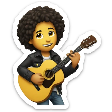 body Bob marley kid with guitar sticker