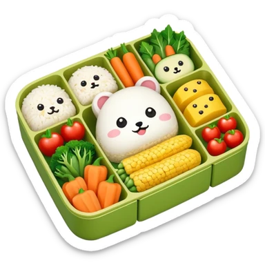 a cute bento sticker